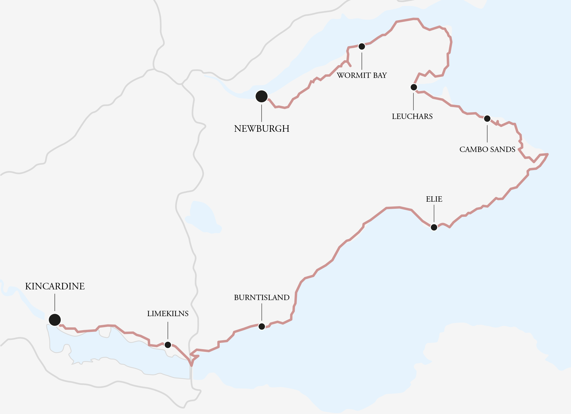Fife Coastal Map