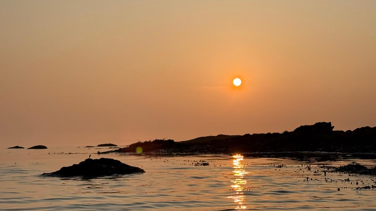 Sunset Sauna with Steam and Oil Infusion