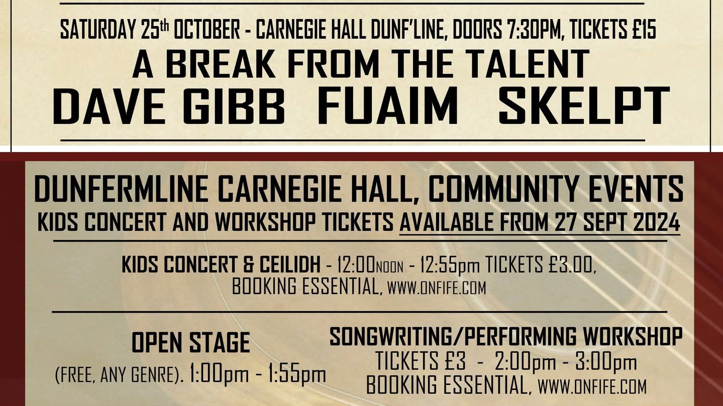 The Wee Fife Folk Festival - Main Concert Dunfermline