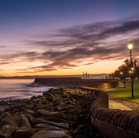 Dysart Harbour at sunset