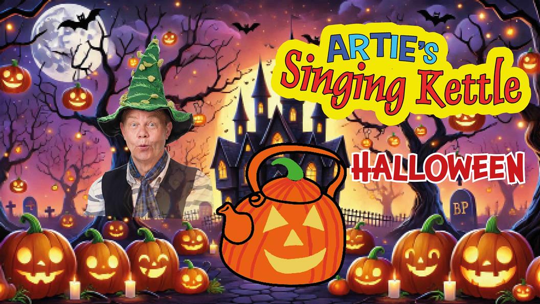 Artie's Singing kettle Halloween