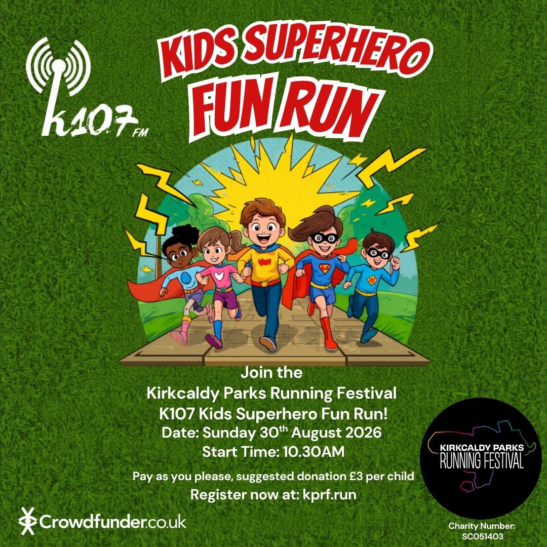 K107 Kirkcaldy Parks Running Festival Kids Fun Run