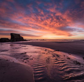 Seafield Beach at sunrise