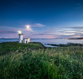Elie Ness Lighthouse at dusk
