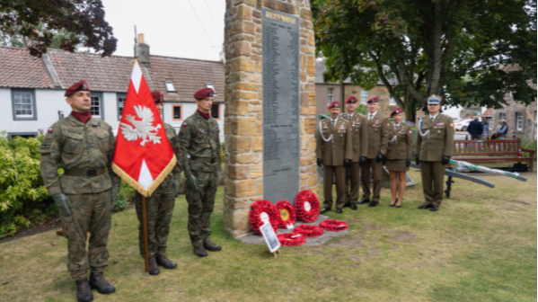 Falkland Memorial wreath laying