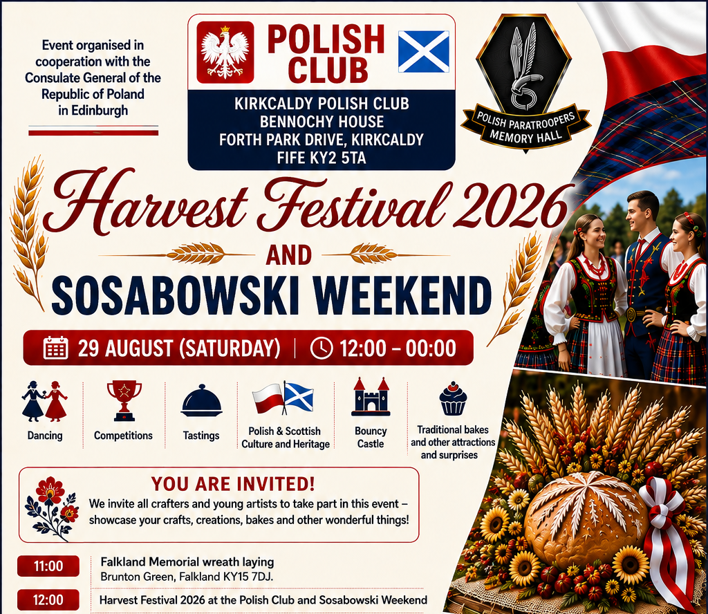 Harvest Festival & Sosabowski Weekend at Kirkcaldy Polish Club