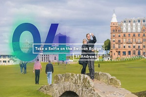 Take a selfie on the Swilcan Bridge